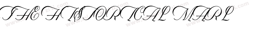 THE HISTORICAL MARL字体转换